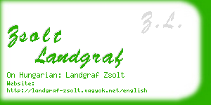 zsolt landgraf business card